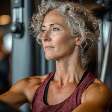 Веселі літні люди грають у настільний теніс на свіжому повітрі